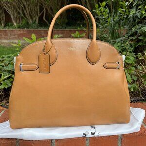 NWT Auth Coach Empire 40 Carryall Honey Brown Bag